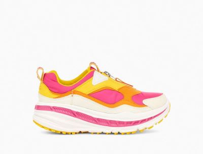 UGG CA805 Zip Sneakers for Womens - Azalea/Pink/Lemon Yellow India